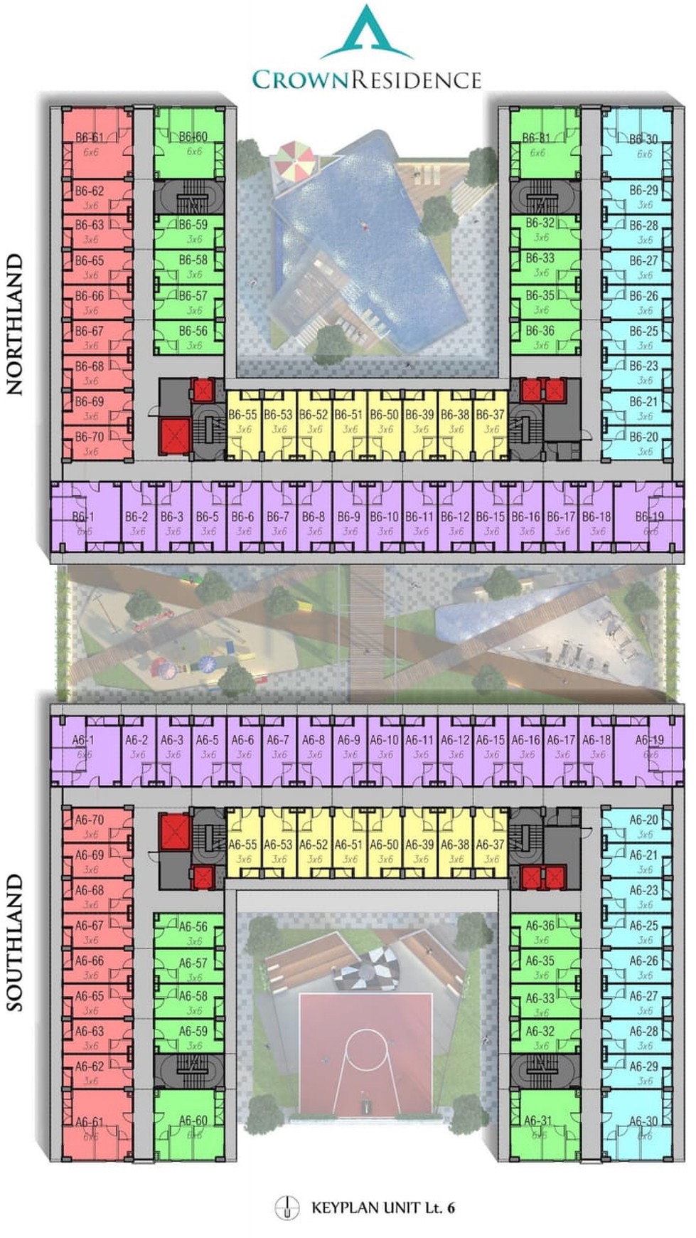 1142. Dijual Apartemen Amega Crown Residence A