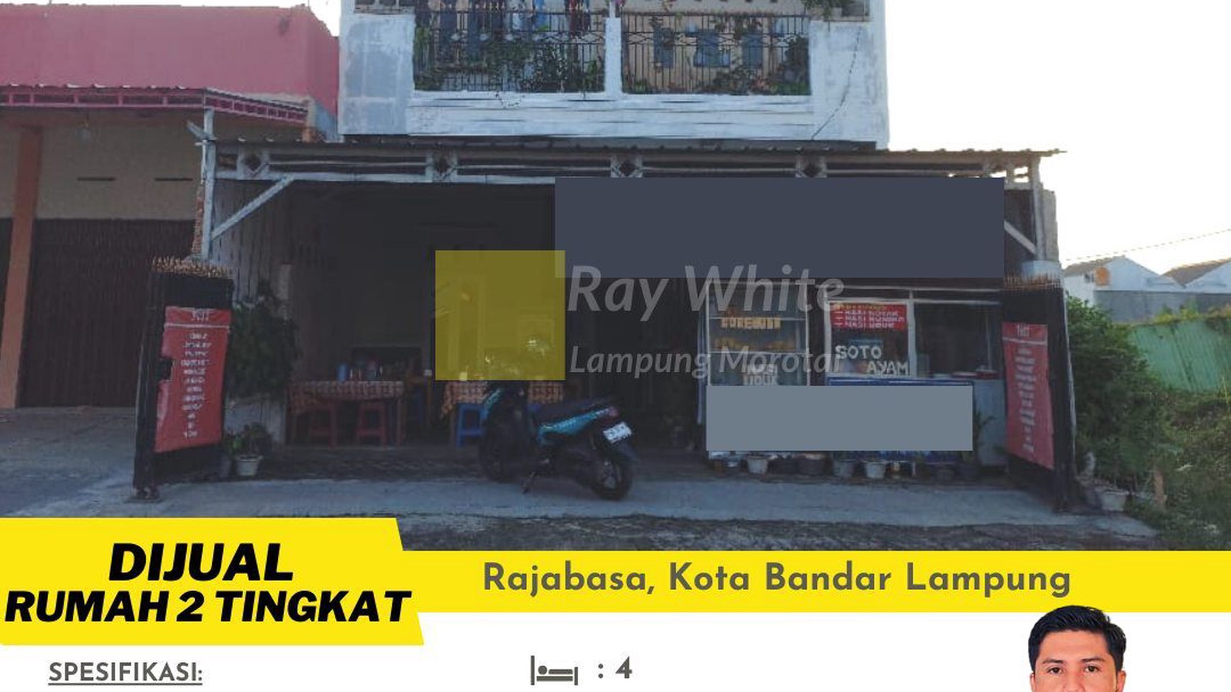 Rumah 2 Lantai di Pemukiman Rajabasa Kota Bandar Lampung