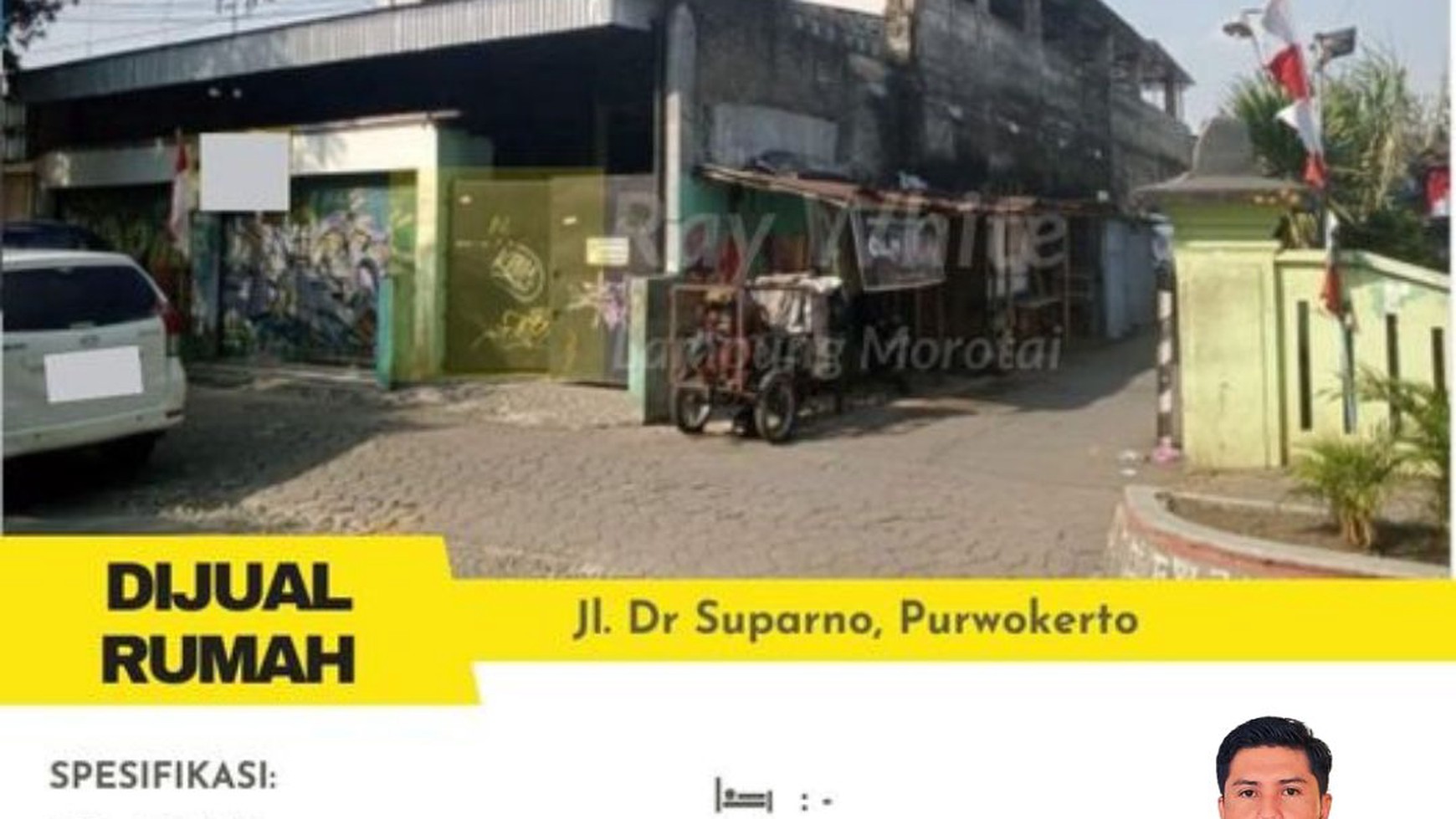 Dijual Rumah Luas Tanah 361 m2 di Jalan Dr Suparno Purwokerto