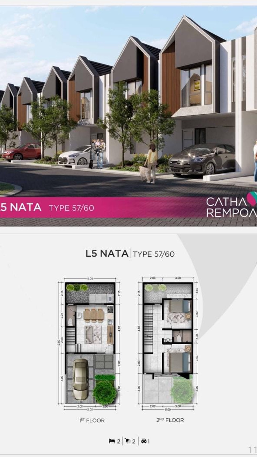 Rumah Brand New Di Catha Rempoa Tangerang Selatan