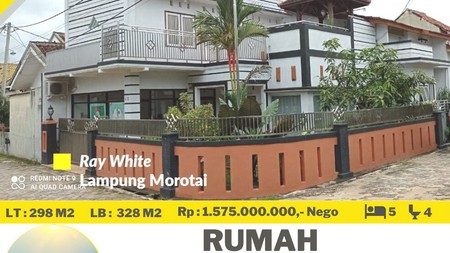 Rumah 2 Lantai di Perum Taman Palem Permai Rajabasa Bandar Lampung