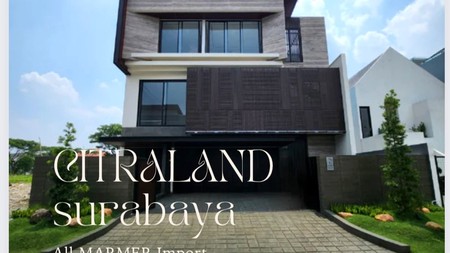 Dijual Rumah Citraland Surabaya Golf Area New All MARMER Impor PREMIUM Quality Siap Huni