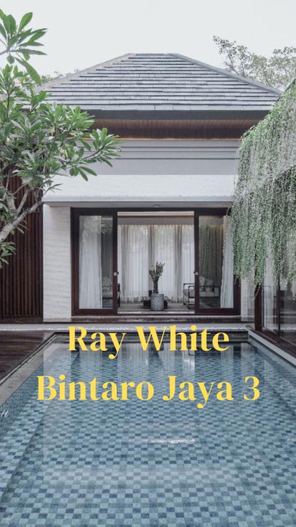 Rumah Luxury, Cantik, Full Furnished, dengan Private Swimming Pool di Bintaro Sektor 9