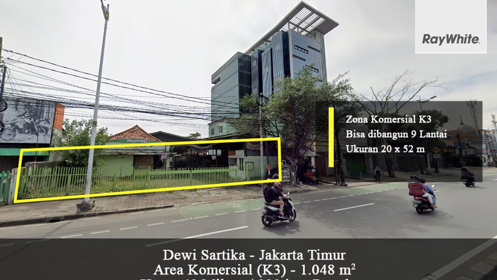 Tanah Komersial bisa 9 lantai Dewi Sartika Raya Jakarta Timur