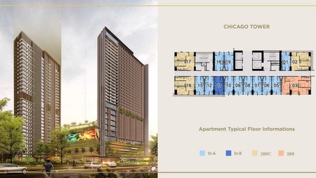 Apartemen Strategis di Kawasan Trans Park Bintaro, Tower Chicago, Bintaro Sektor 7