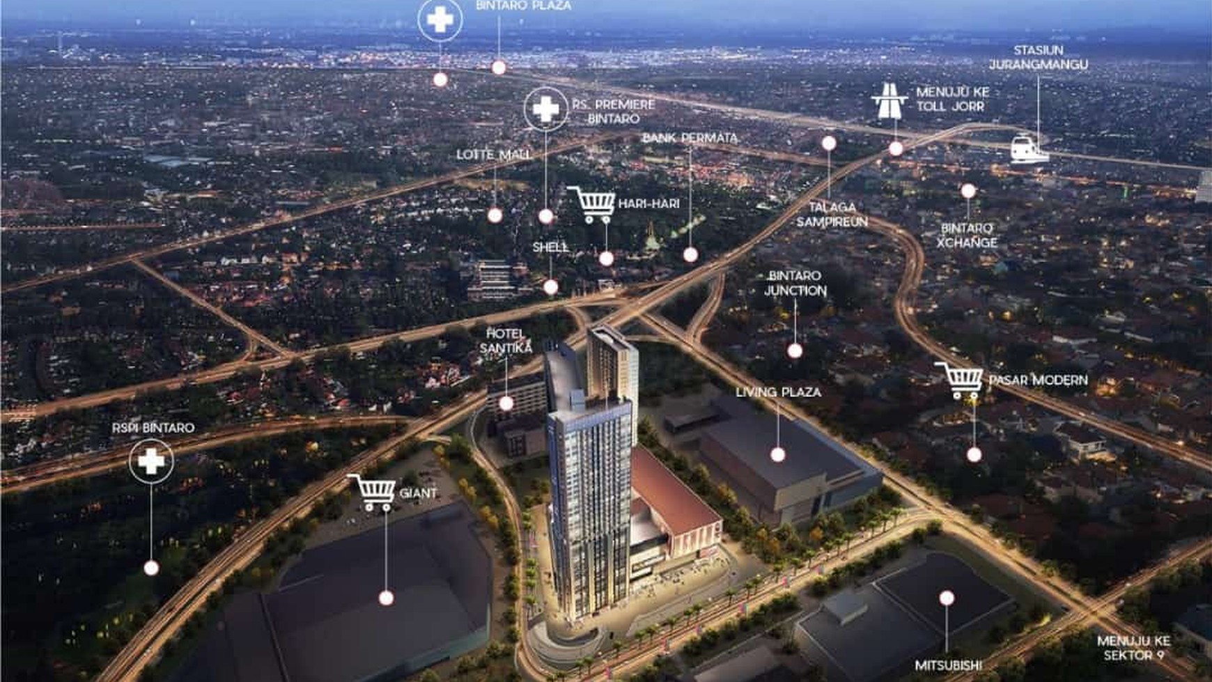 Apartemen Strategis di Kawasan Trans Park Bintaro, Tower Chicago, Bintaro Sektor 7