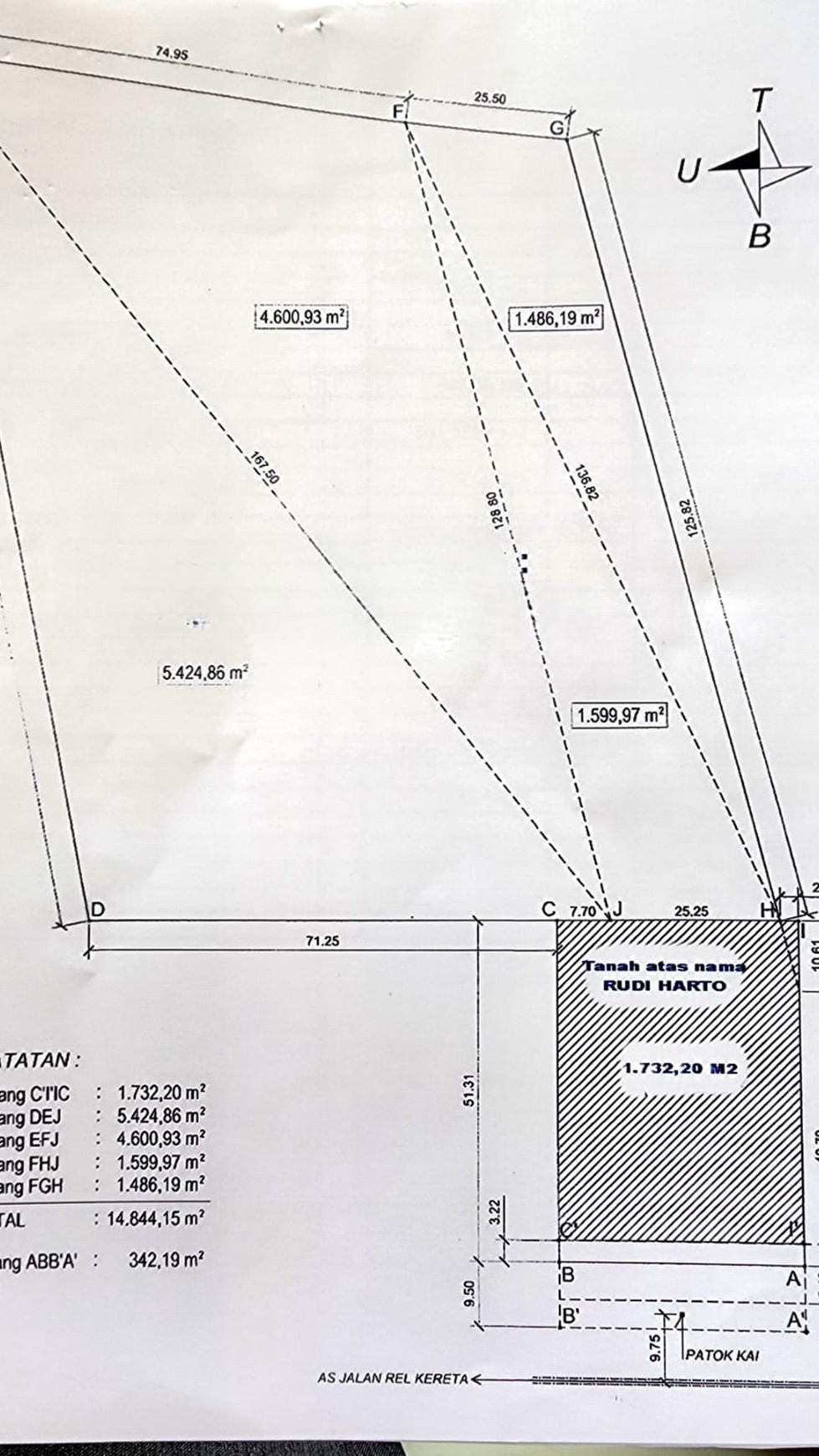 Tanah Luas Jalan Raya Ahmad Yani, Gedangan, Sidoarjo