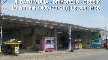 Dijual Ruko kota Baru Driyorejo Gresik - Jl. Batu Mulia - STRATEGIS Lokasi Cocok buat Segala Usaha