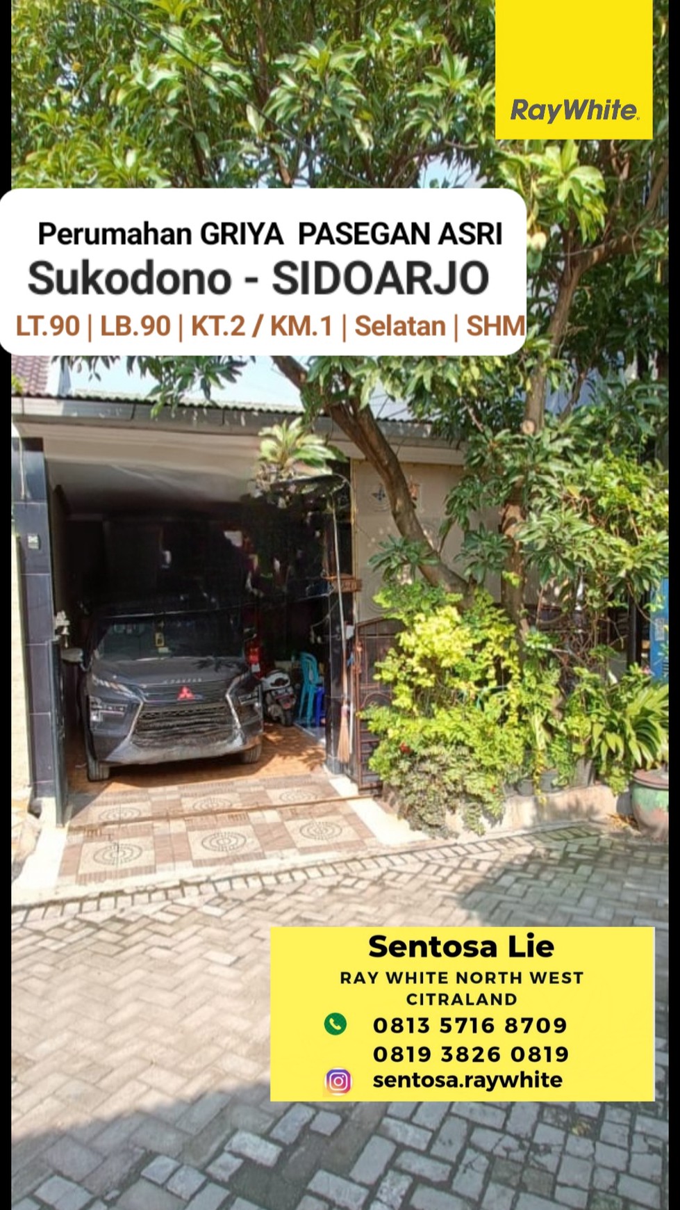 Rumah Griya Pasegan Asri - Sukodono - Sidoarjo - TerMURAH - Cantik Siap Huni