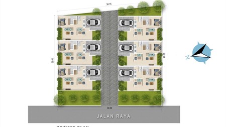 Dijual  3 unit Rumah Baru Design Menawan  @ Kavling Deplu, Larangan Selatan Jakarta