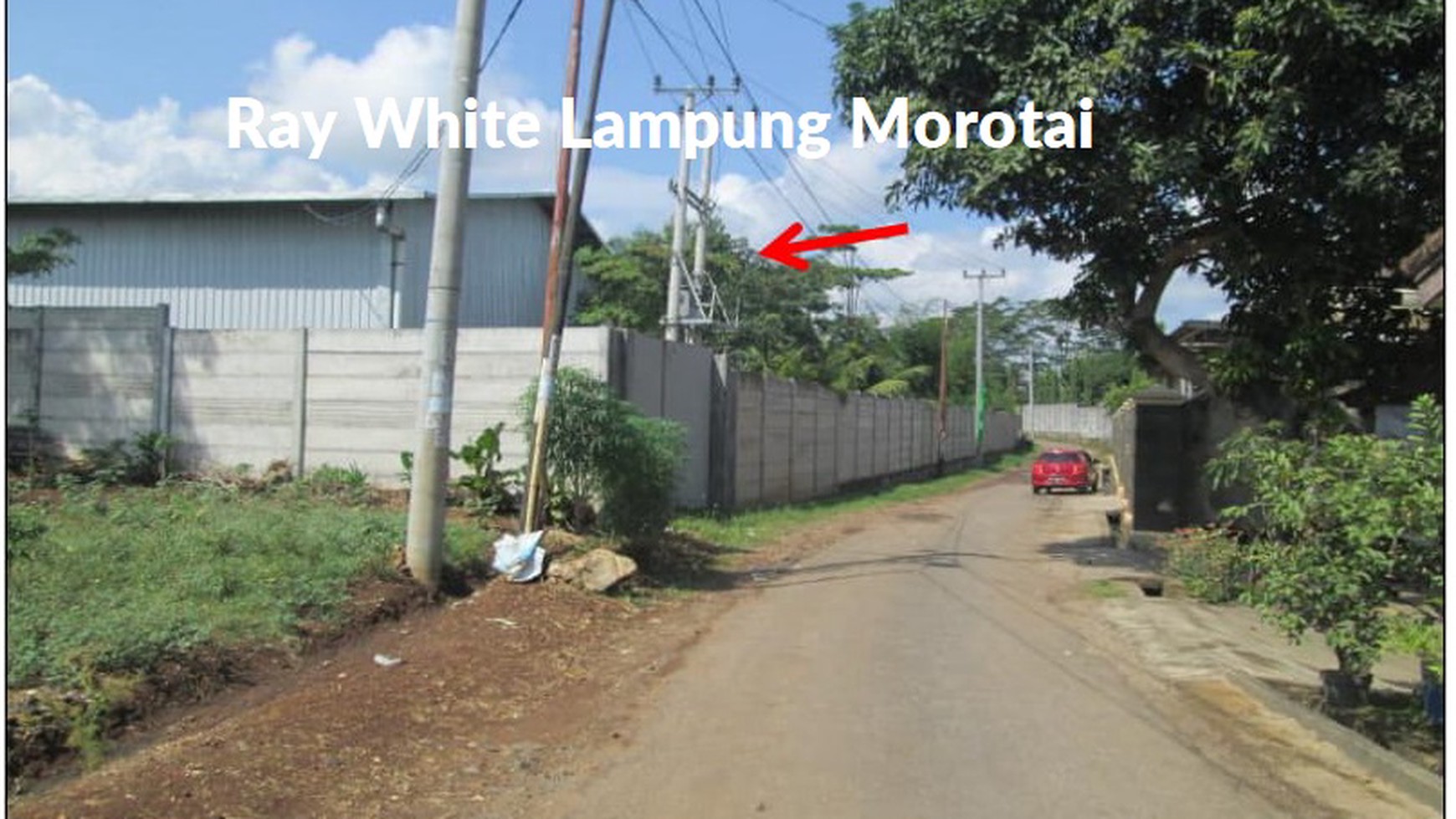 Gudang besar dipinggir baypass jln. raya hajimena natar dengan Lt  66.500 meter (6,7 hektar) Lb 7.500 meter (7 gudang)