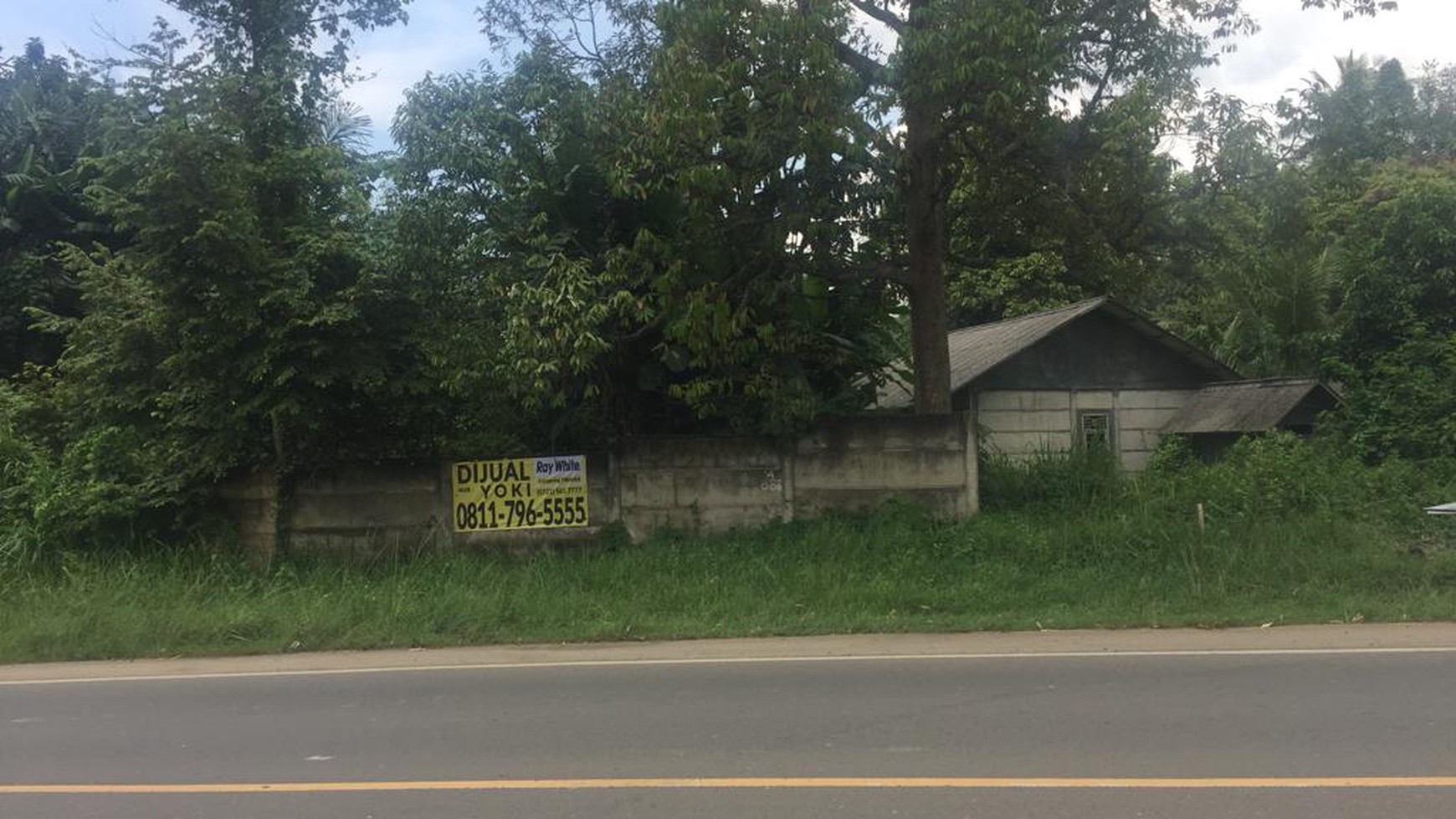 Tanah komersil dipinggir Jalan Lintas Tengah Sumatera jalan  Raden Gunawan Hajimena Lampung