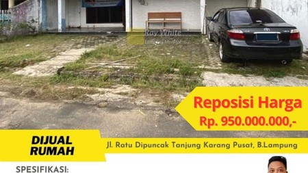 Rumah murah di tengah kota belakang central plaza lampung