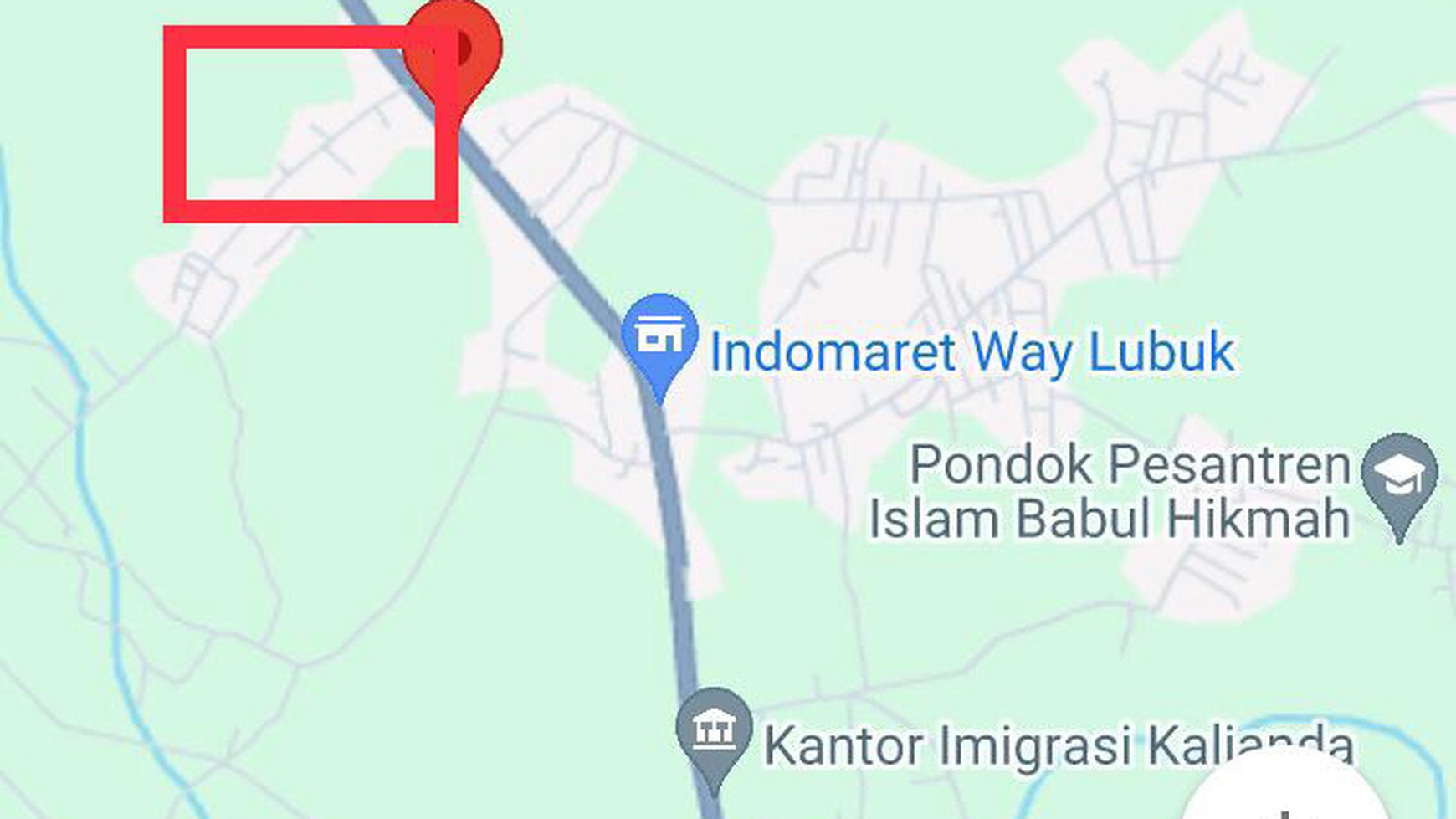 Tanah murah dipinggir Jalan TranS Sumatera Kalianda LuaS tanah 30.945 meter (3,1 ha)