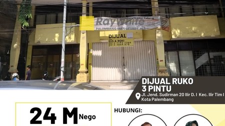 Dijual Ruko 3 Pintu Lokasi Strategis di Palembang