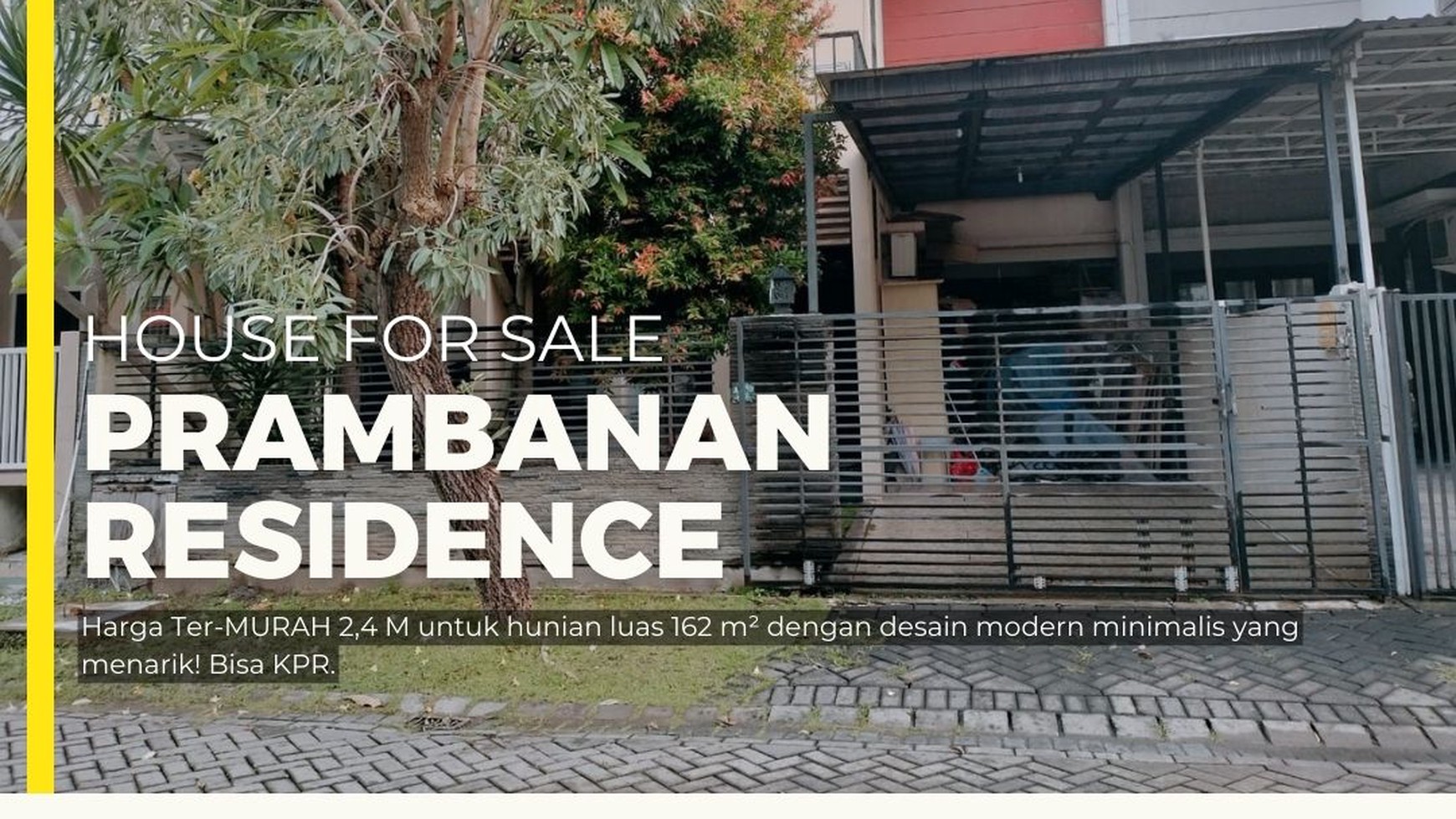 Dijual Rumah Prambanan Residence, Modern Minimalis, Surabaya Barat