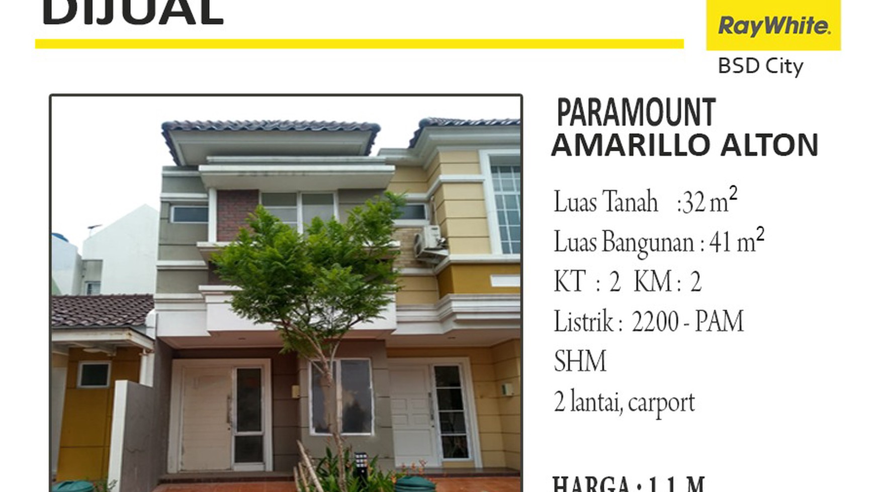 Amarillo Alton Rumah modern jual cepat