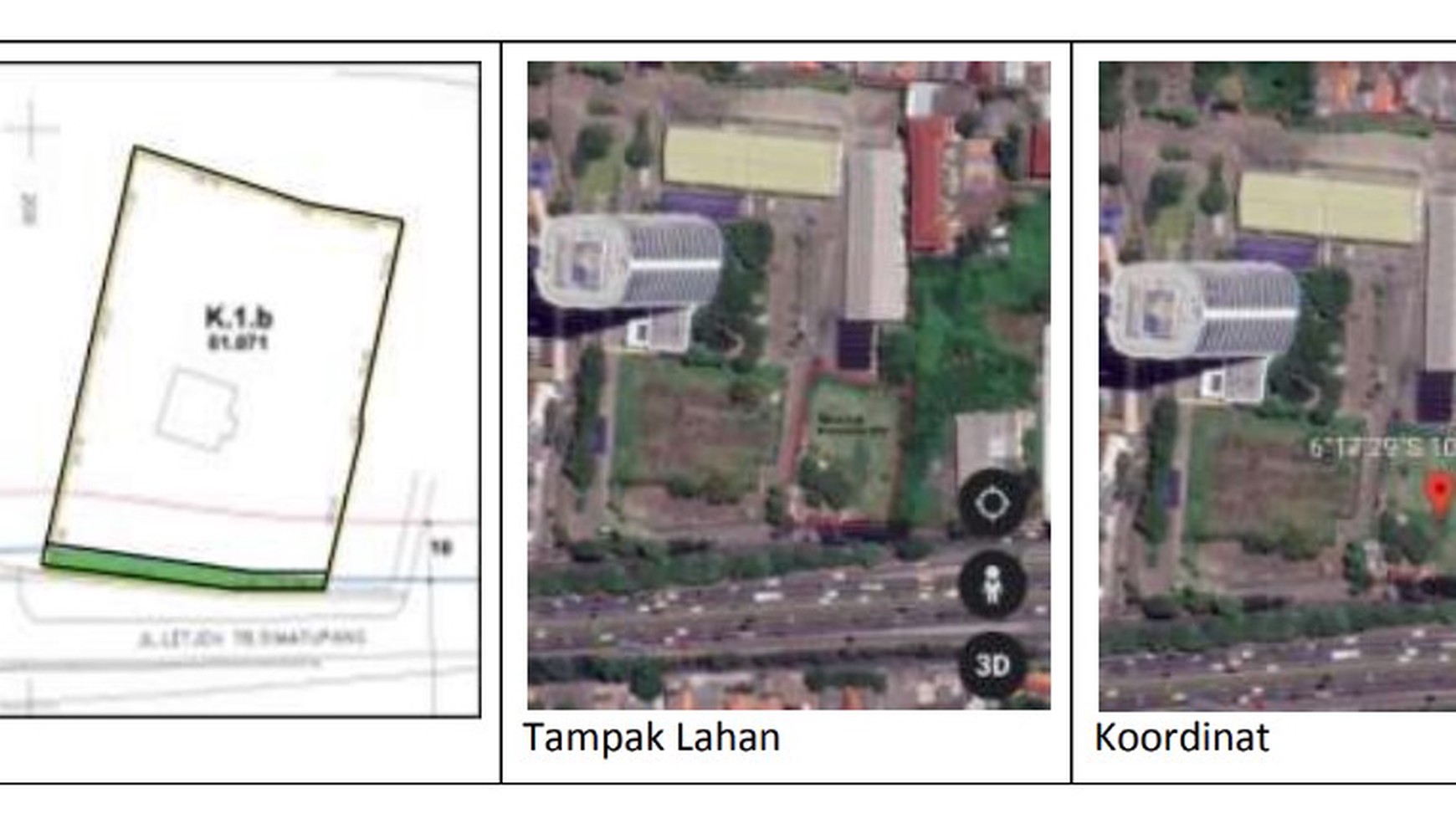 Tanah Komersial di cocok untuk Gedung di TB Simatupang, Jakarta Selatan