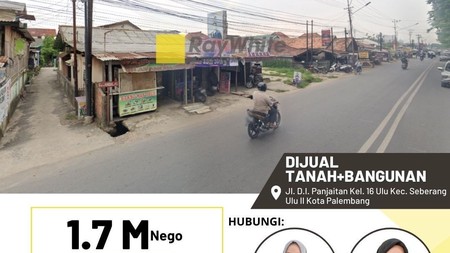 RUMAH + TANAH BANGUNAN DI PALEMBANG 