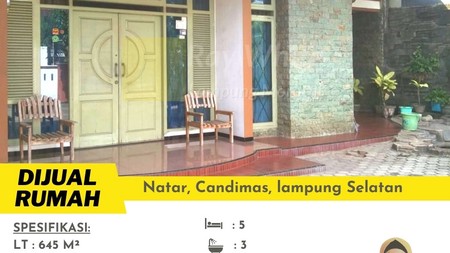 Dijual rumah Besar pinggir jalan lintas sumatra