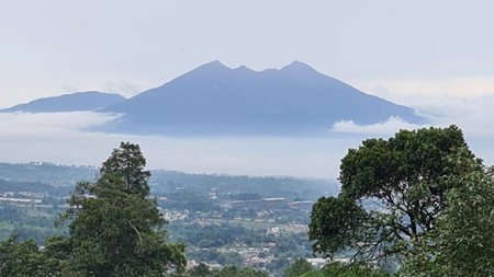 Rumah cantik yang dikelilingi taman yang luas dengan pemandangan alam yang sangat indah 