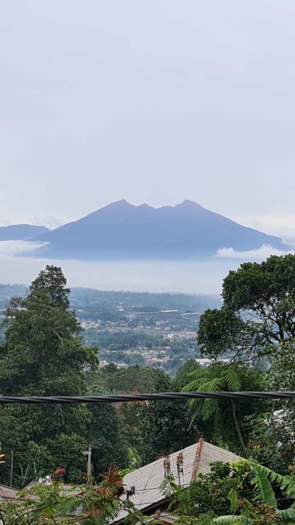 Rumah cantik yang dikelilingi taman yang luas dengan pemandangan alam yang sangat indah 