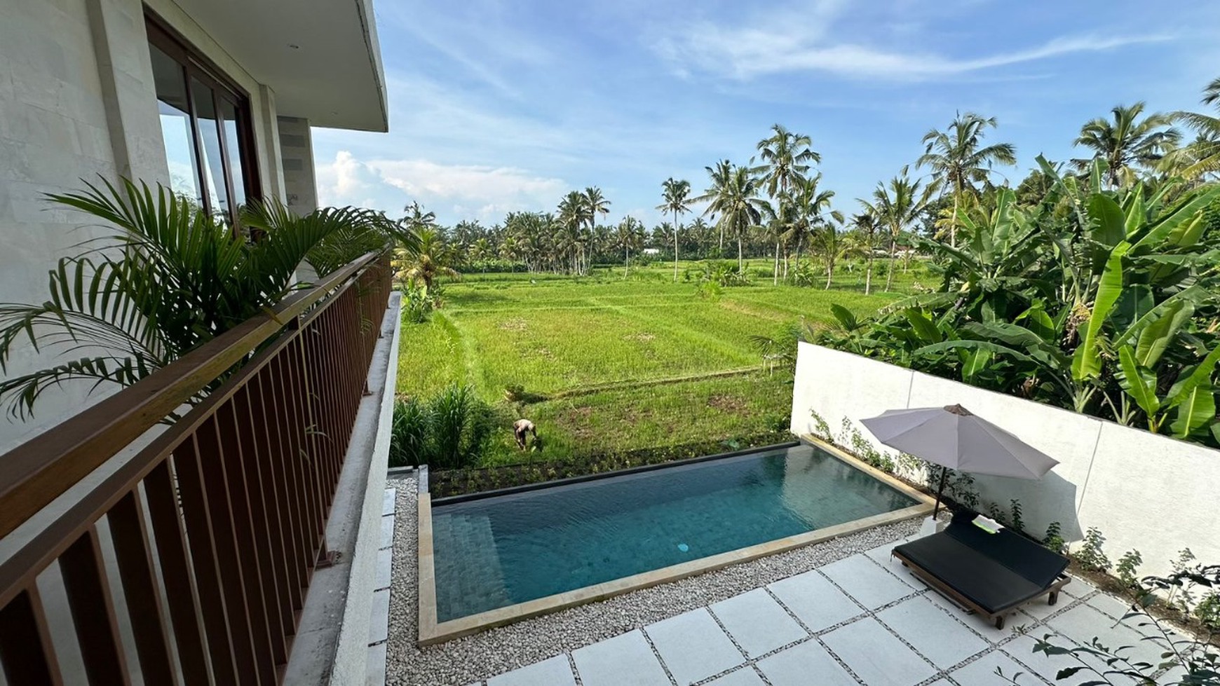 Modern and Stunning 5 Bedroom Freehold Villa with Beautiful Rice Field Views in Ubud