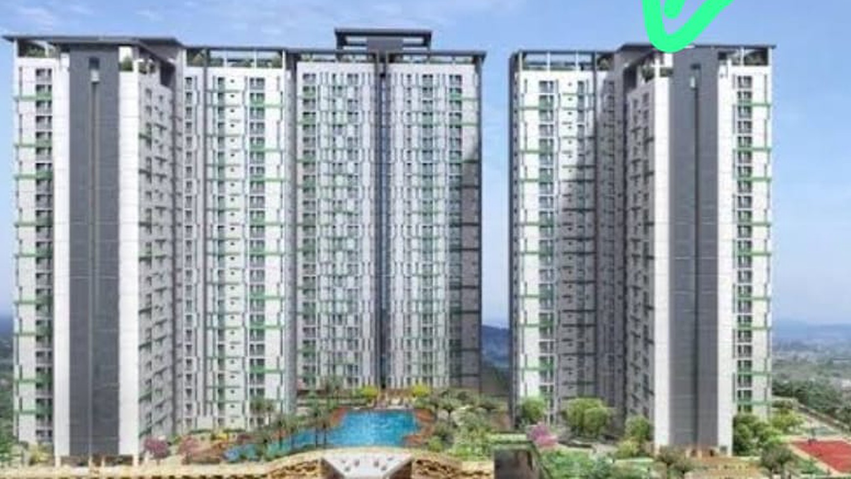 Dijual Apartement Siap Huni Akasa Tower Kalyana Bsd City