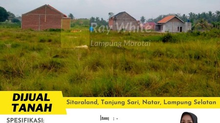 Tanah Komplek Sitaraland Natar dijual cepat