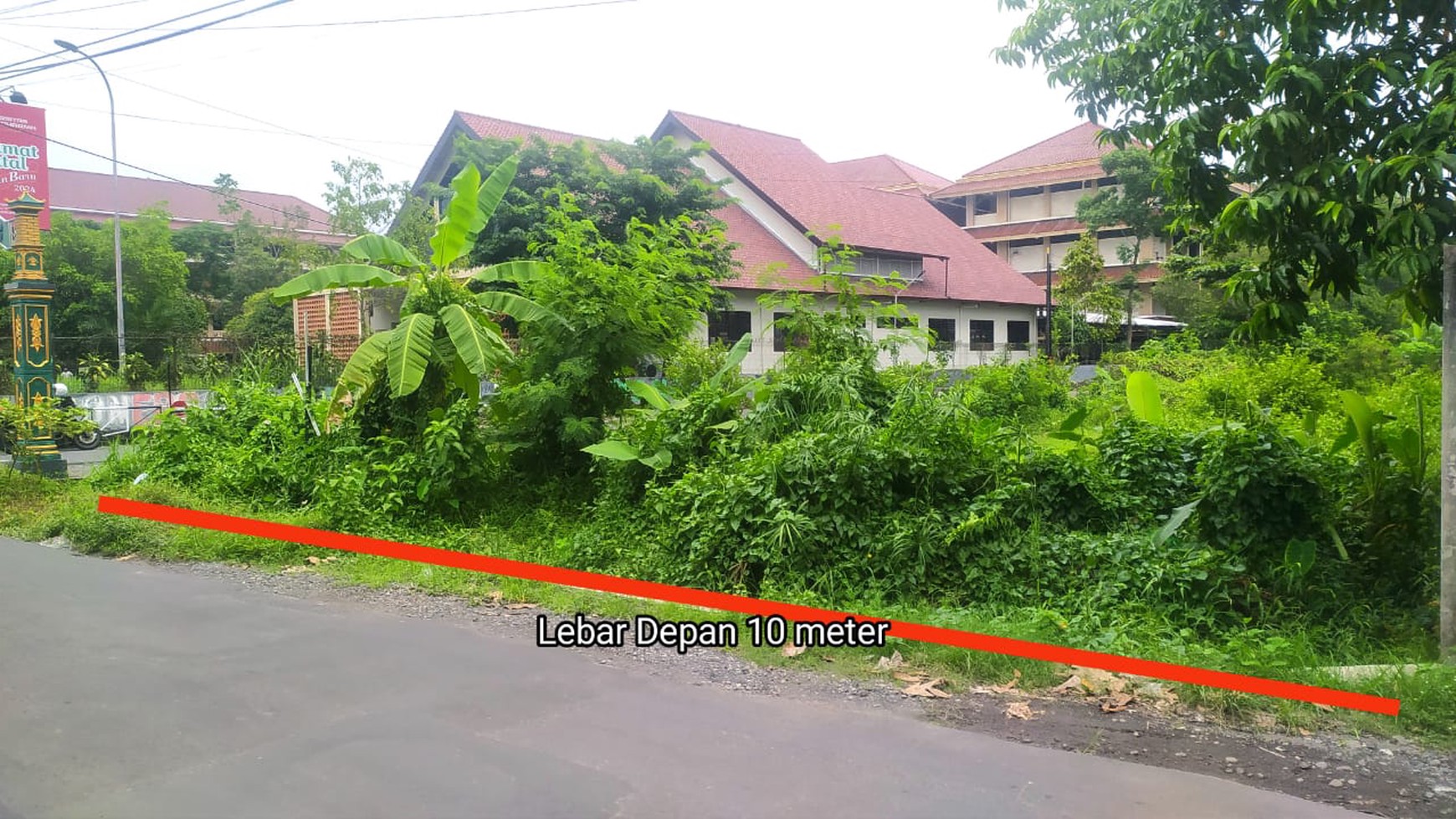 Tanah Pekarangan Hook Luas 503 Meter Persegi Lokasi Depok Sleman 