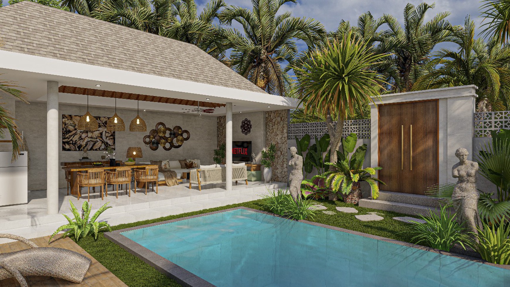 BRAND NEW MODERN ARCHITECTURE VILLA IN SEMINYAK