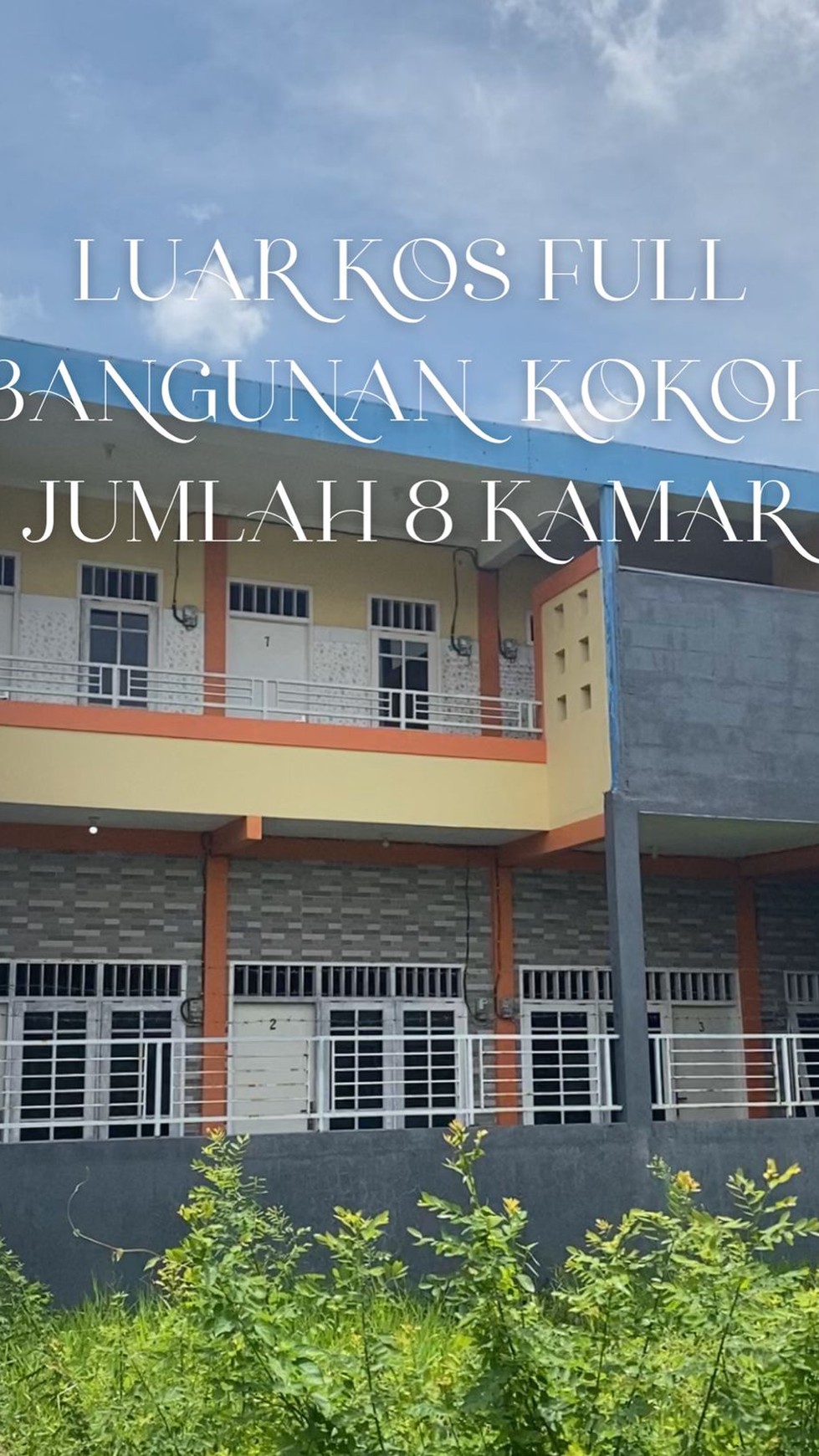 Dijual Rumah Kos Kostan Jl. Wagir Baru - Juanda - Sedati - Sidoarjo JATIM  - Modern 8 Kamar Tidur Plus K.Mandi DALAM Semua