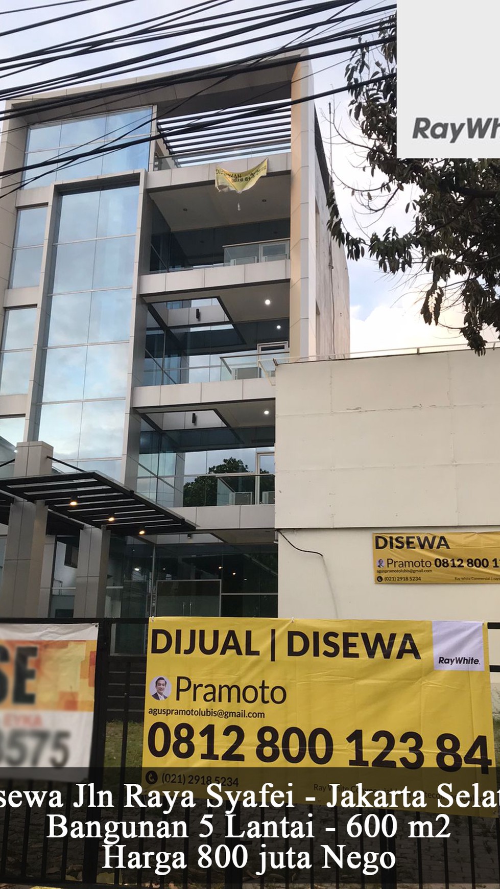 Disewa Minibuilding / Gedung Jalan Raya Abdullah Syafei Tebet Jakarta Selatan