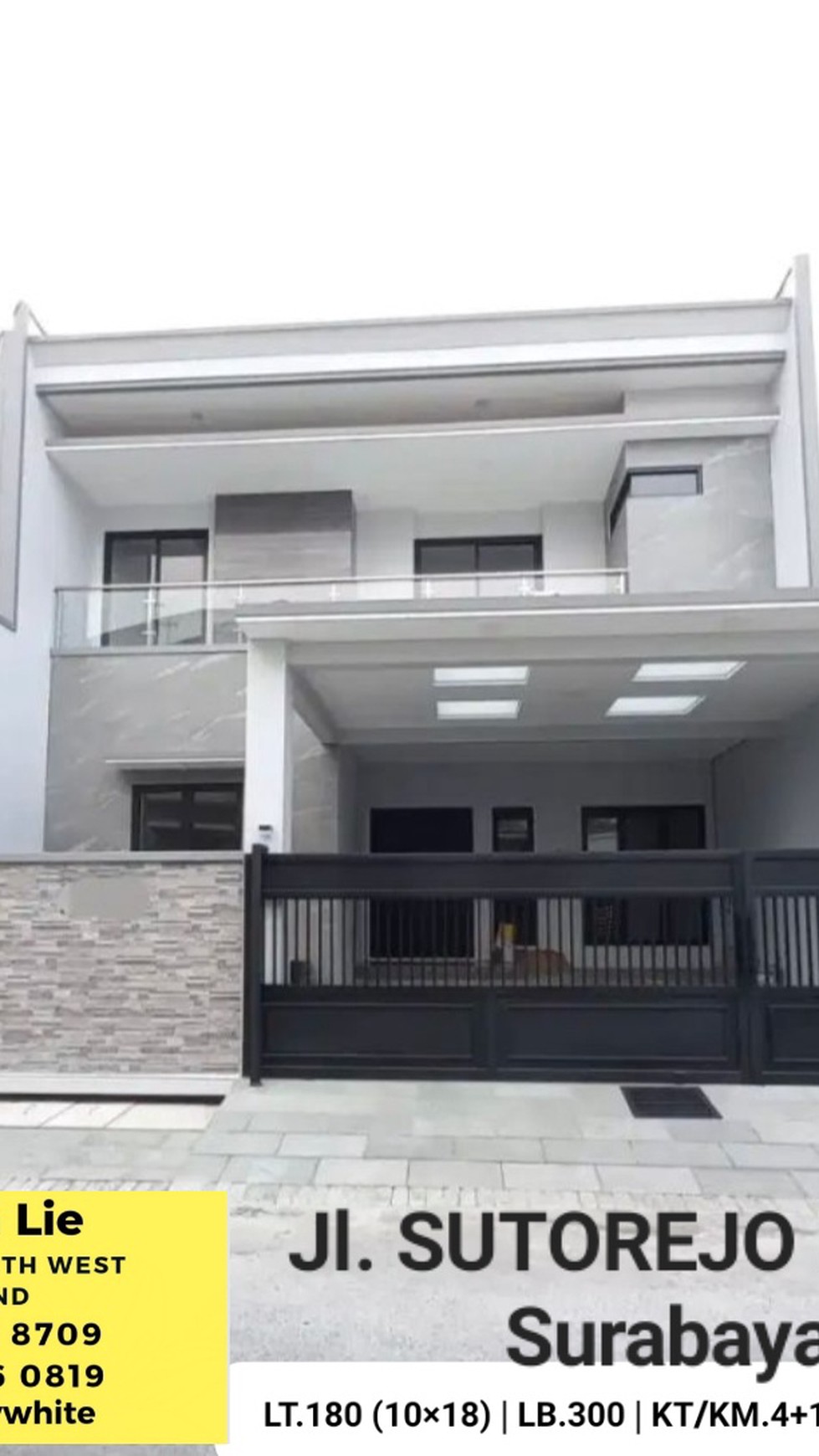 Dijual Rumah Baru Sutorejo Prima - Surabaya Timur dekat Raya Mulyosari, Pakuwon City, ITS , Galaxy Mall