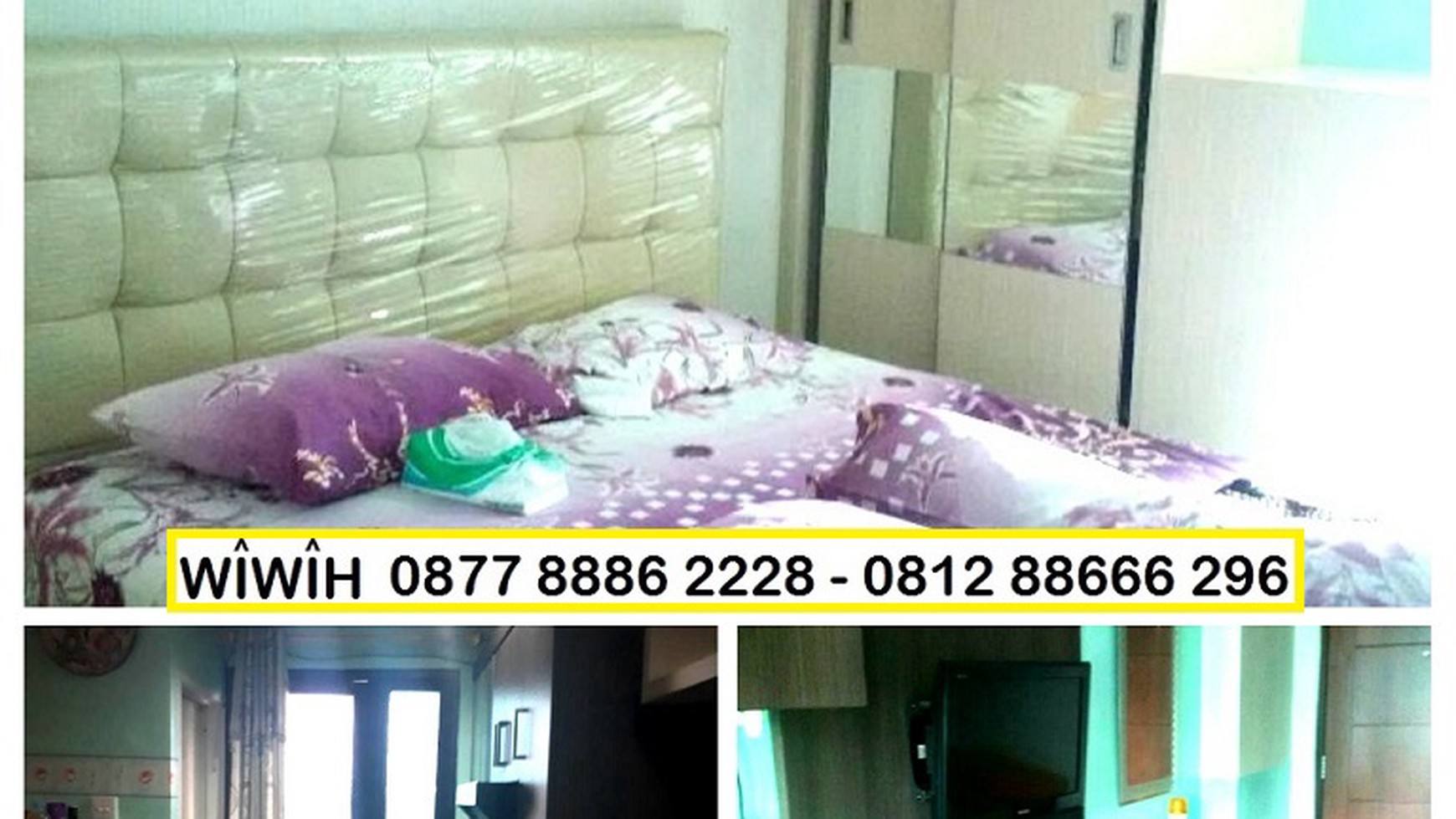 Apartemen Kebagusan City Jual Cepat type Studio Fully Furnished, 370Jt nego sampai DEAL.
