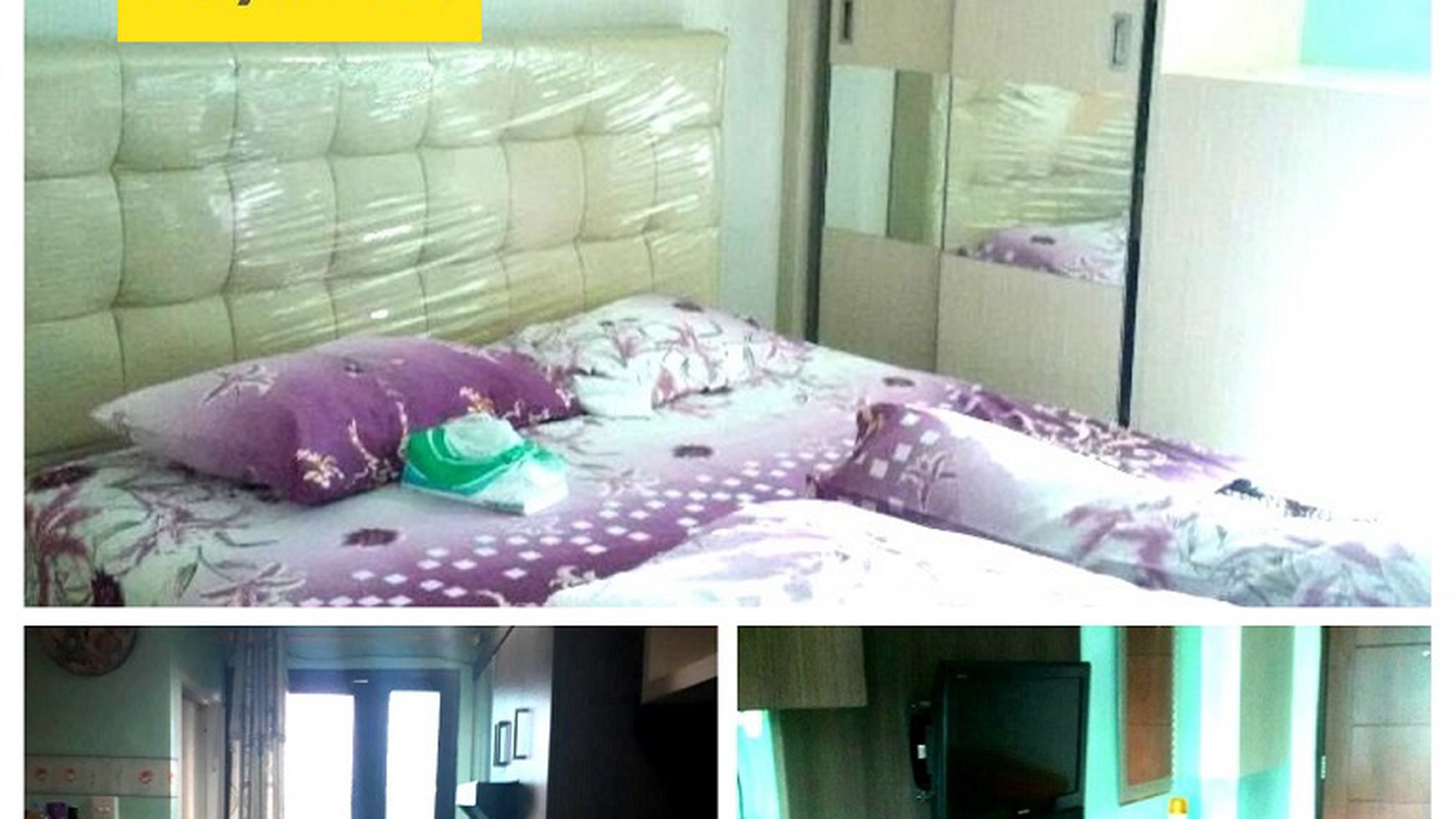 Apartemen Kebagusan City Jual Cepat type Studio Fully Furnished, 370Jt nego sampai DEAL.