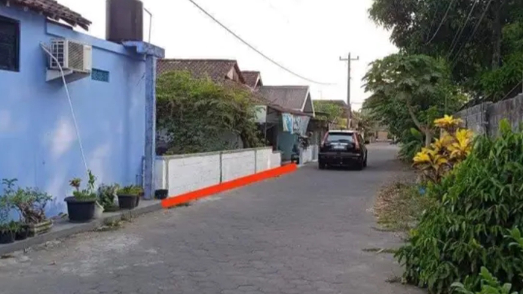 Tanah Pekarangan Cocok Dibangun Rumah Tinggal Lokasi Gamping Sleman 