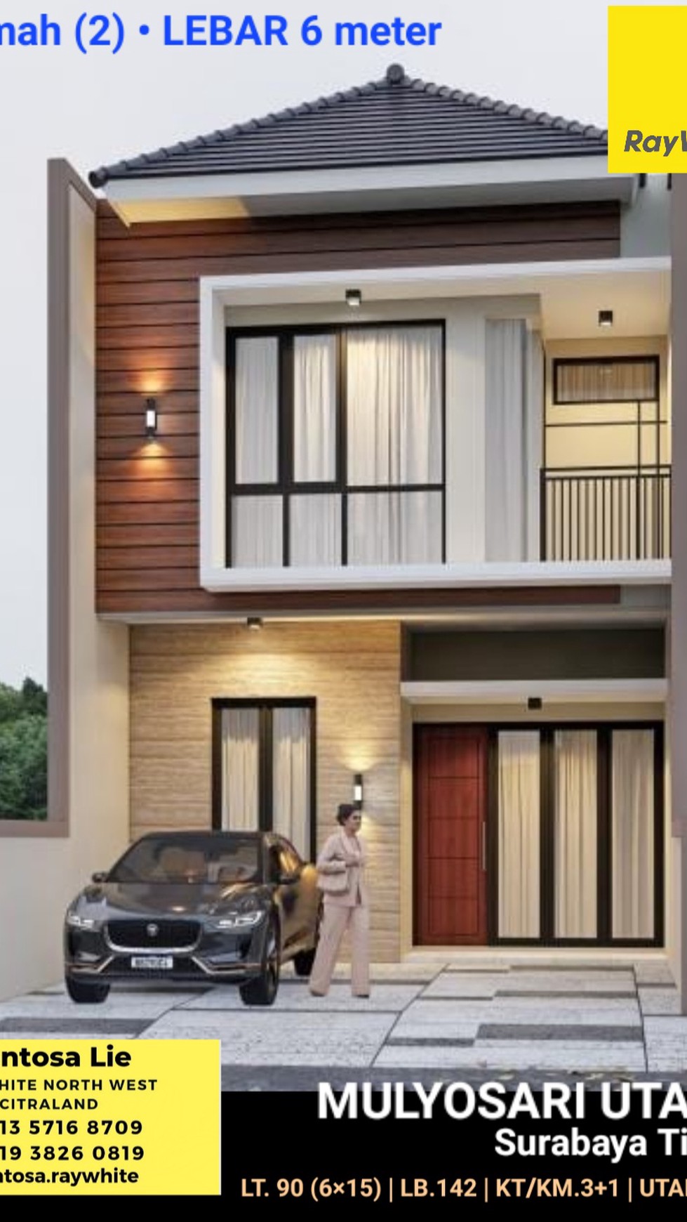 Dijual Rumah Baru Mulyosari Utara - Surabaya Timur - New Modern 2 Lantai - Dekat ITS, Unair, Pakuwon City , Galaxy Mall