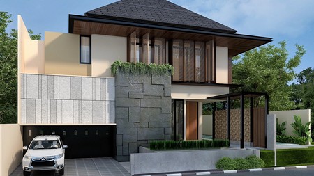 Brand new modern tropical house at cipete area