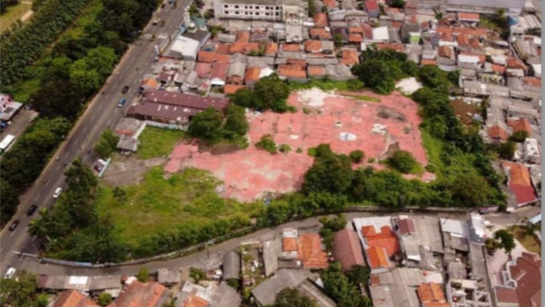 Lahan  Luas 1 Hektar di Jl. Raya Bogor KM 46 Nanggewer Cibinong Bogor 