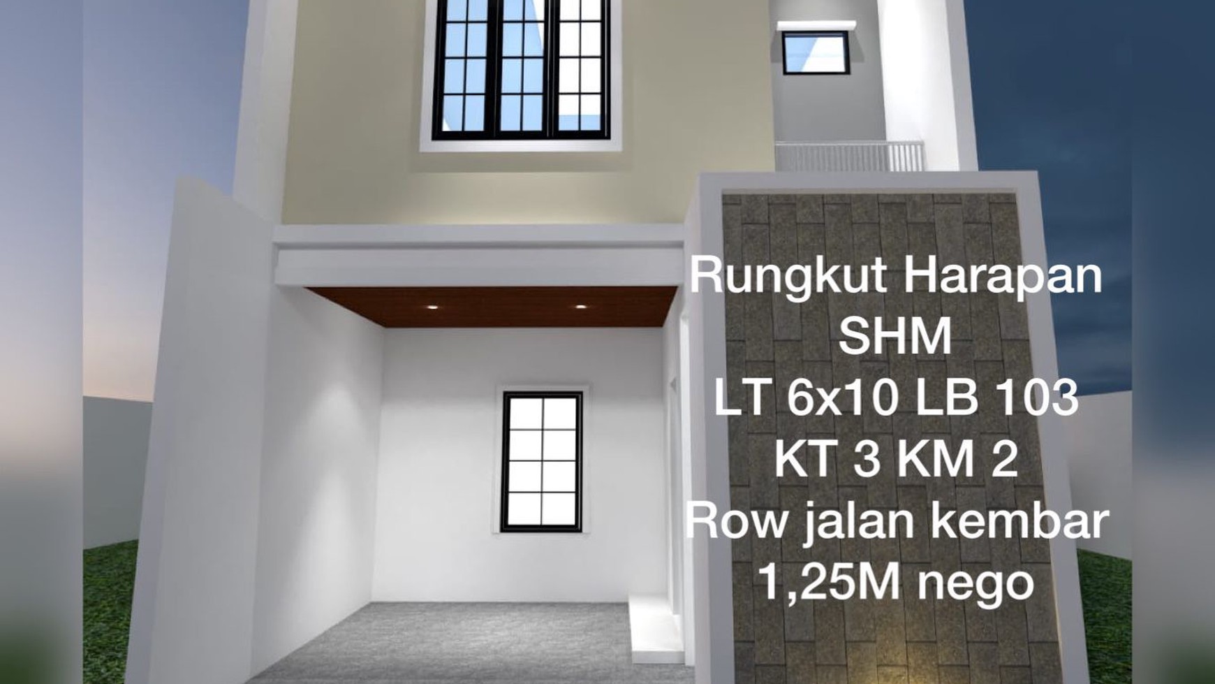 BrInd02. Dijual Rumah On Progress Rungkut Harapan