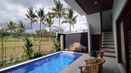 For Sale 2 Bedroom Freehold Beautiful Off Plan Villa with Rice Field View in Ubud