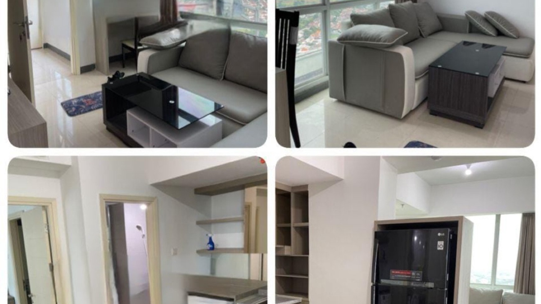 Disewakan Apartemen Benson Tipe 3 Bedroom FULL FURNISHED Modern Best View Akses Pakuwon Mall, PTC, Supermall Surabaya Barat