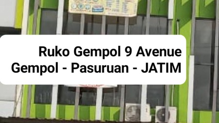 Dijual Ruko Gempol 9 Avenue - Pandaan - Pasuruan Jawa Timur  Strategis Lokasi 