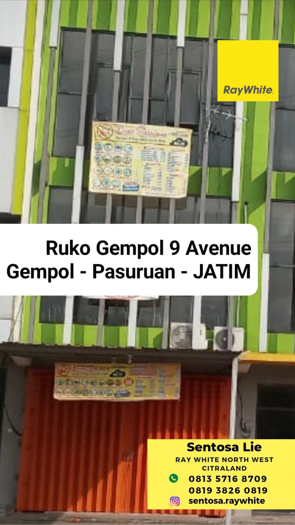 Dijual Ruko Gempol 9 Avenue - Pandaan - Pasuruan Jawa Timur  Strategis Lokasi 