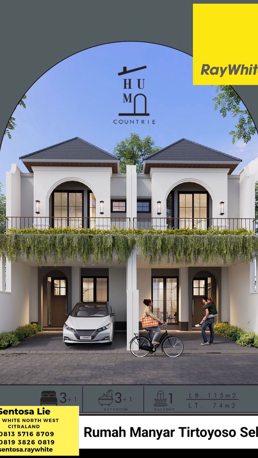 Dijual Rumah Baru Manyar Tirtoyoso Selatan - Surabaya Timur - Ready 2 Unit- Dekat SMA Petra Manyar 