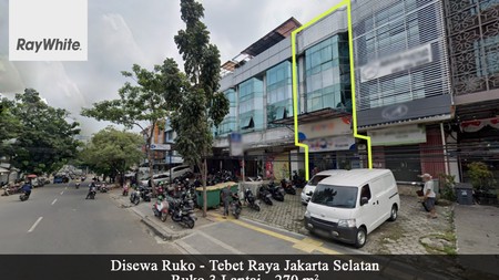 Disewa Ruko Tebet Raya Lokasi Prime - Jakarta Selatan