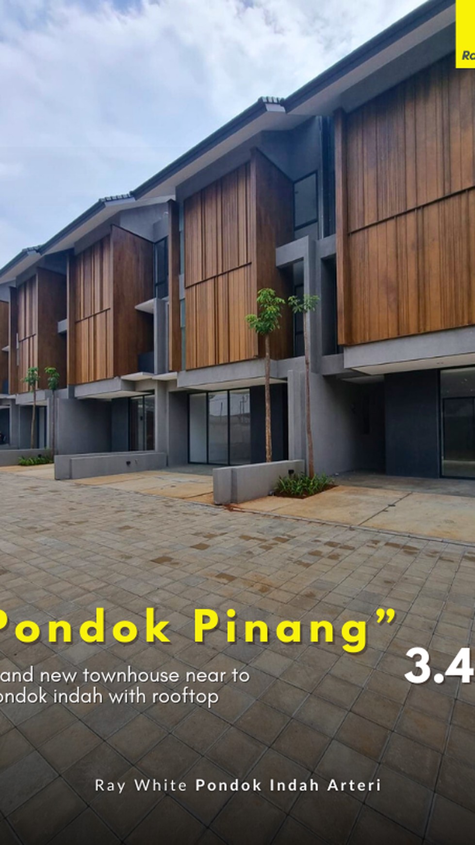 Brand new townhouse near to Pondok indah with rooftop