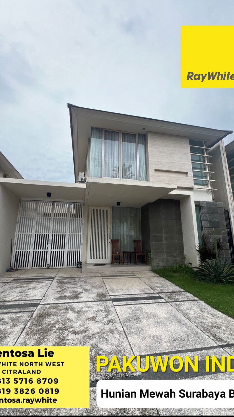 Dijual Rumah Pakuwon Indah Surabaya Barat BONUS FULL Furnished Modern Dekat Pakuwon Mall, Sampoerna Academy