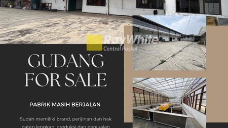 Gudang dan Rumah Tinggal, Bagus Banget, SHM, Di mainroad Holis, Bandung